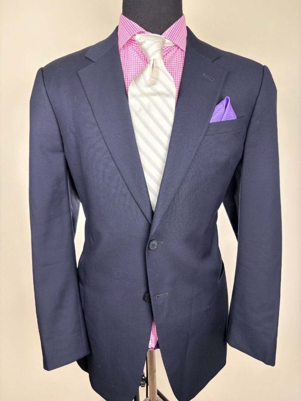 ARMANI Collezioni Modern 2-Button NAVY Sport Jacket 46 L ***FREE SHIPPING***